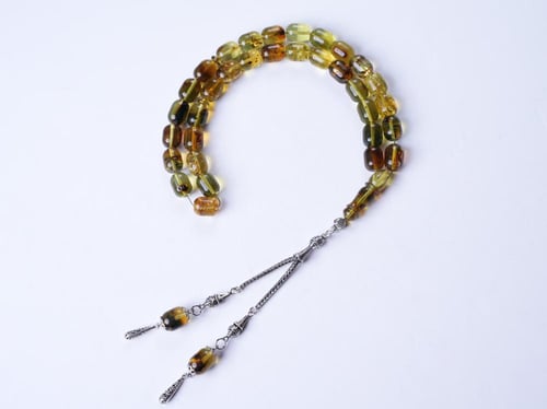 سبحة كهرمان اخضر كولومبي 1987-10-15-33