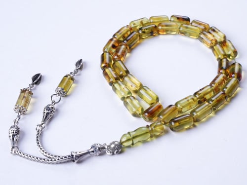 سبحة كهرمان اخضر كولومبي 1987-8-14-33