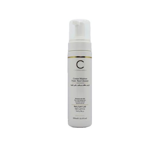 Cosmo foam face cleanser and moisturizer