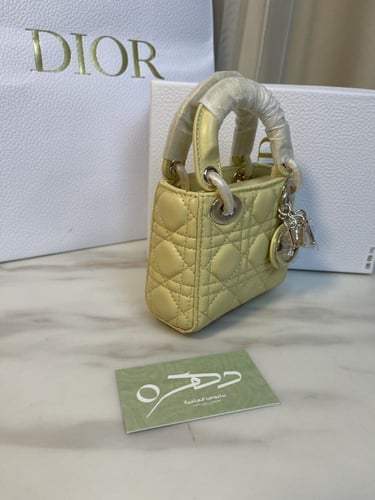 حقيبة ميكرو ليدي ديور 12 سم من كريستيان ديور - ليم...
