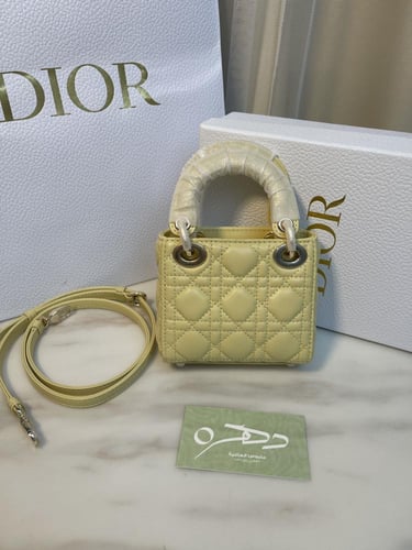 حقيبة ميكرو ليدي ديور 12 سم من كريستيان ديور - ليم...