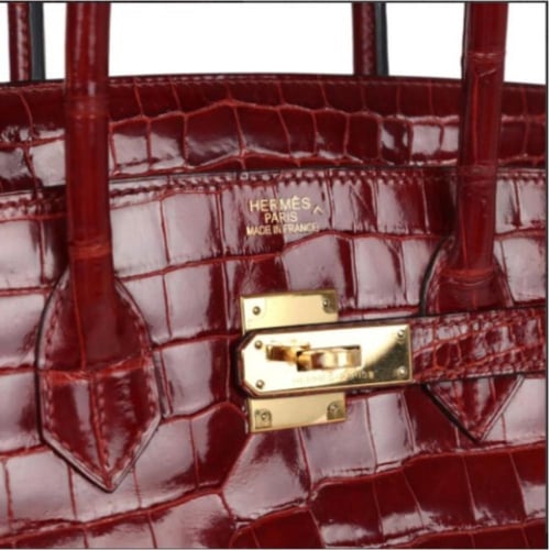 حقيبة هيرميس بيركن– احمر داكن