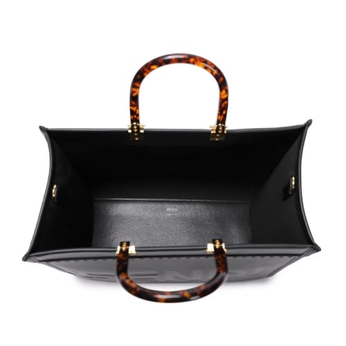 شنطة فندي صن شاين ميديم - أسود