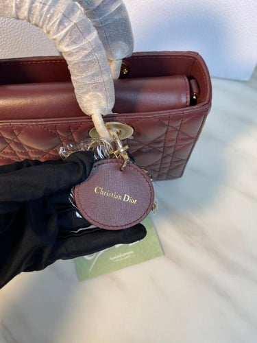 حقيبة يد وكتف الجلدية ليدي دي جوي من ديور مقاس 26...