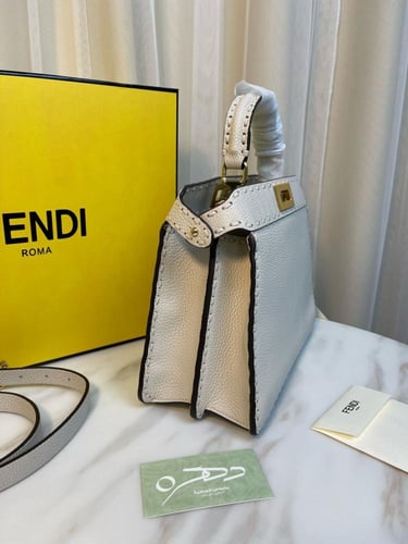 شنطة فندي بيكابو سلريا درزات سمول - بيج و هاردوير...