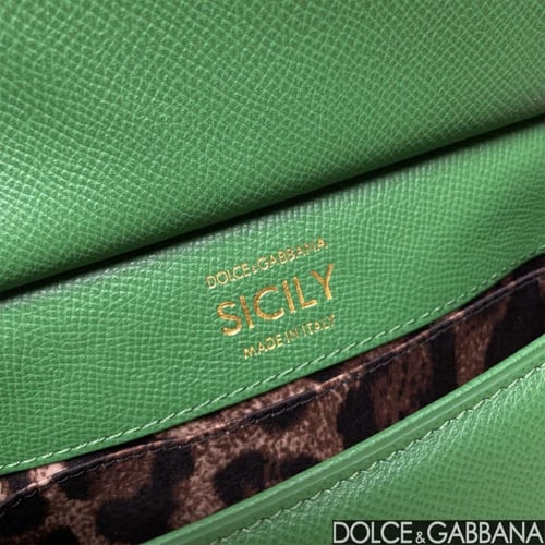 شنطة يد وكتف دولتشي غابانا سيسيلي ميني - أخضر