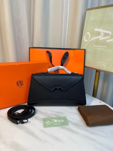 حقيبة كلاتش غابرييل 26 سم من موينات سوداء