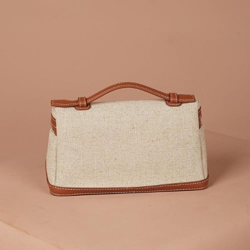 حقيبة ظهر اكسترا بوكيت بقماش مغلف بجلد عجل