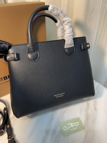 حقيبة توت بانر من بيربري - أسود