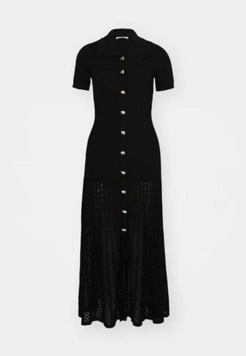 فستان لوريل بنمط قميص مزيج فيسكوز من ساندرو