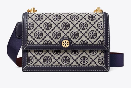 حقيبة كتف صغيرة بنقشة حرف T من توري بورش