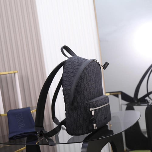 حقيبة ظهر رايدر سوداء من ديور أوبليك جاكار