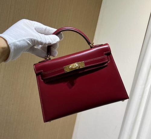 حقيبة جلد روج إتش سومبريرو سيلير كيلي من هيرميز