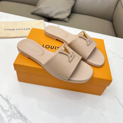 حذاء كابري ميول من LV - بيج