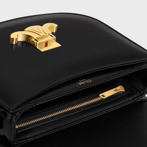 حقيبة سيلين كلير من الجلد اللامع