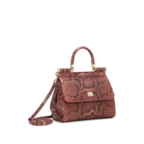 شنطة سيسلي سمول بمقبض علوي وتأثير جلد الثعبان