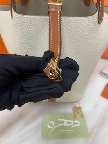 حقيبة هيرميس بيكوتين لوك 18 - بيج مع بني