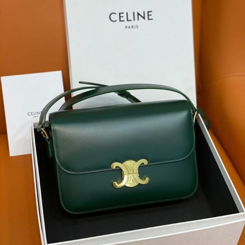 حقيبة تريومف للشابات من الجلد اللامع من سيلين - أخ...