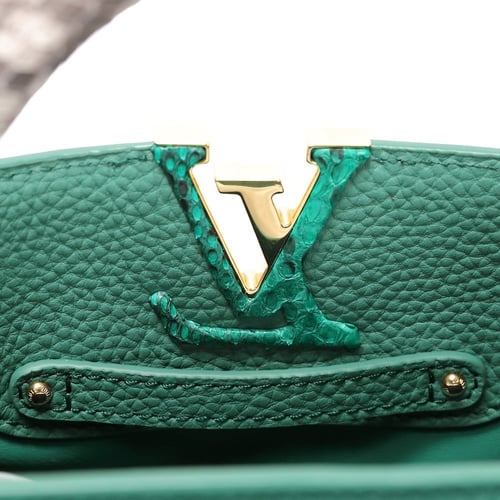 شنطة لويس فيتون كابوسين ميني 21 سم - أخضر