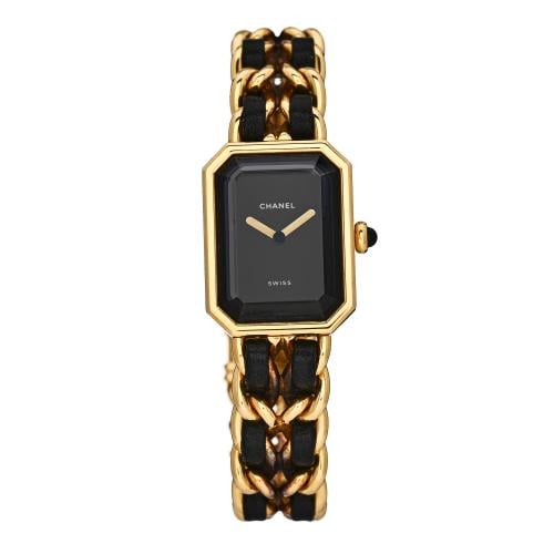 ساعة كوارتز Premiere من شانيل بسوار جلدي ومعدني مط...