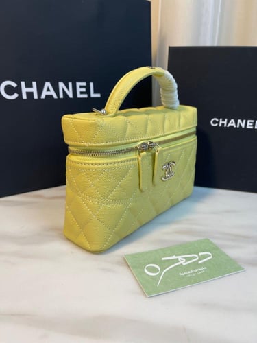 حقيبة شانيل 19.5 سم مستطيلة بشعار CC