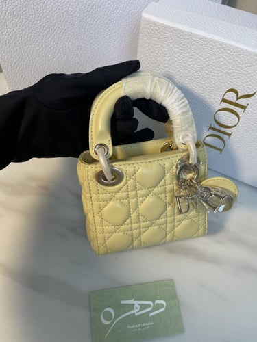 حقيبة ميكرو ليدي ديور 12 سم من كريستيان ديور - ليم...