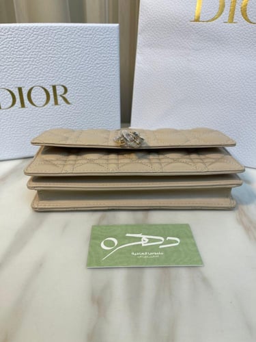 حقيبة Lady Dior مقاس 21 - بيج
