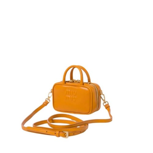 حقيبة جلدية ميكرو من ميو ميو مقاس 10.5