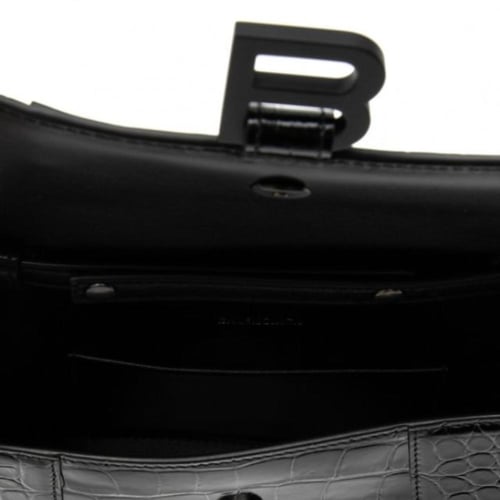 شنطة بالنسياقا نقش جلد التمساح سلسلة 23CM - أسود س...