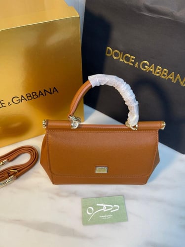 حقيبة كتف من دولتشي مقاس 20 - كراميل