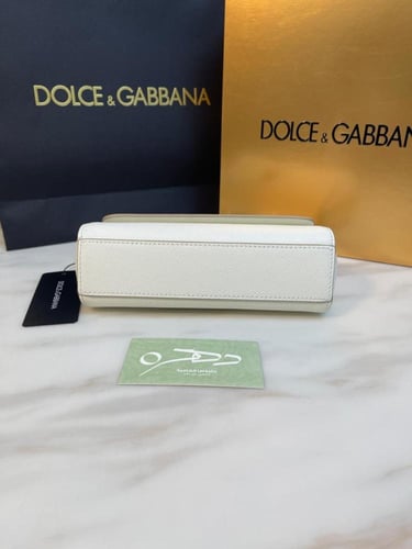 شنطة يد وكتف دولتشي غابانا سيسيلي ميني- أبيض