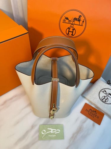 حقيبة هيرميس بيكوتين لوك 18 - بيج مع بني