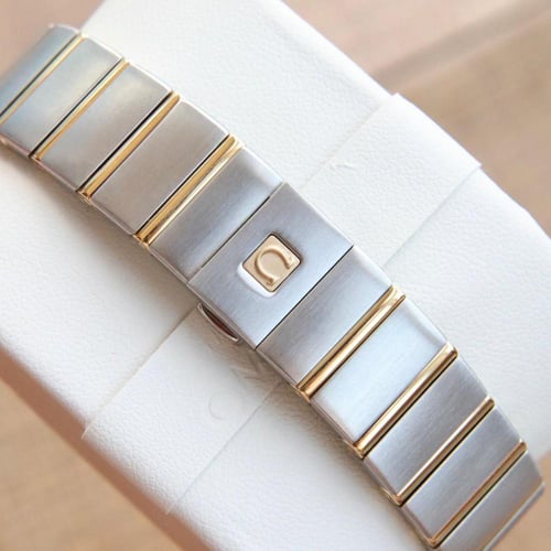 ساعة كونستليشن فولاذ مطلي بذهب من أوميغا