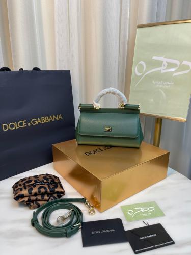 حقيبة يد دولتشي غابانا سيسيلي دوفين مقاس 18- أخضر