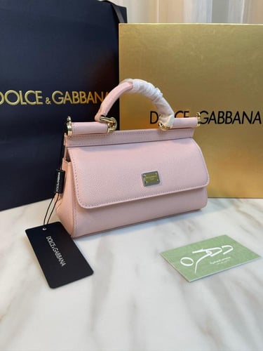 شنطة يد وكتف دولتشي غابانا سيسيلي ميني - بيج وردي