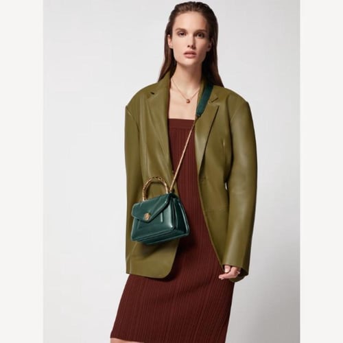 حقيبة سيربنتي ريفرس ذات المقبض العلوي من بولغاري -...