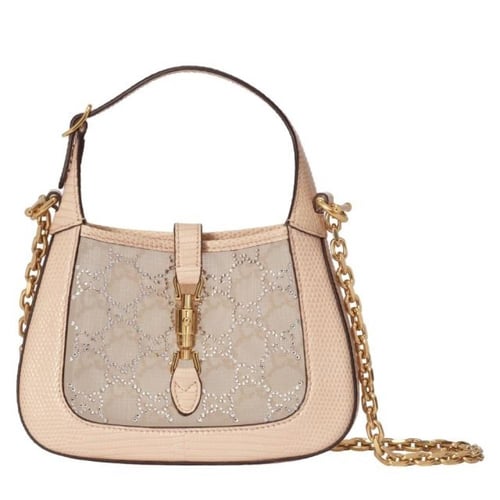 حقيبة جاكي 1961 صغيرة الحجم مصنوعة من الكريستال بن...