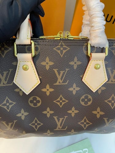 شنطة لويس فيتون سبيدي 25 - بني وبيج