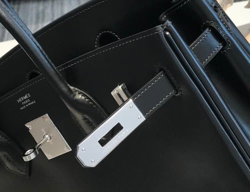 حقيبة هيرميس بيركين جوناثان ليذر - نوير أسود