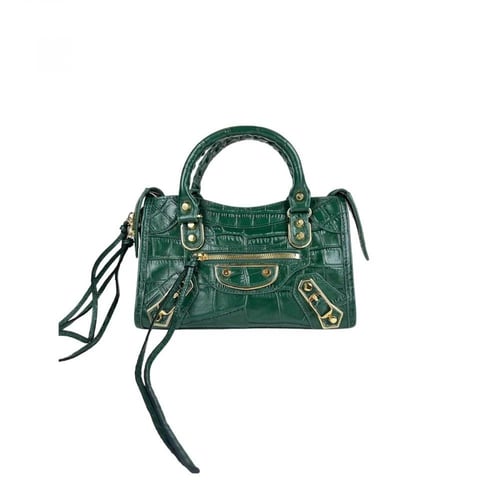 شنطة بالنسياقا كلاسيك سيتي ميني بنقشة جلد التمساح