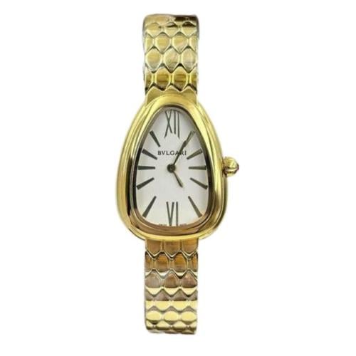 ساعة سيربنتي سيدوتوري من بولغاري بلون ذهبي أصفر