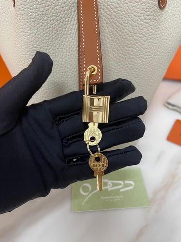 حقيبة هيرميس بيكوتين لوك 18 - بيج مع بني