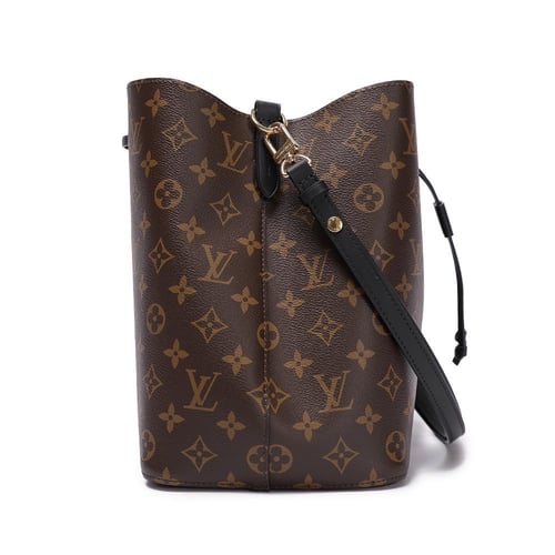 شنطة لويس فيتون نيونوي إم إم حروف - بني وأسود