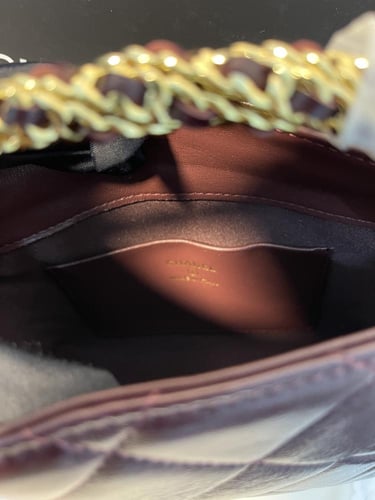 حقيبة شانيل بيد مقاس 18.5 سم - عودي