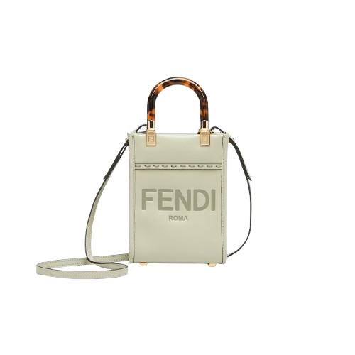 شنطة فندي صن شاين شوبر ميني - أخضر زيتوني