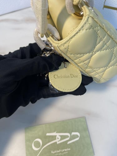 حقيبة ميكرو ليدي ديور 12 سم من كريستيان ديور - ليم...