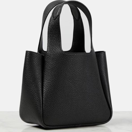 حقيبة يد صغيرة من الجلد من برادا فلو أسود