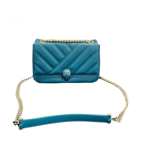 حقيبة Serpenti Cabochon سلسلة ذهبي - تركواز