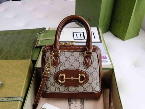 حقيبة 1955 ميني بيد علوية وحلية لجام الحصان من قوت...