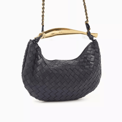 حقيبة ساردين ميني بيد علوية جلد مجدول من بوتيغا في...